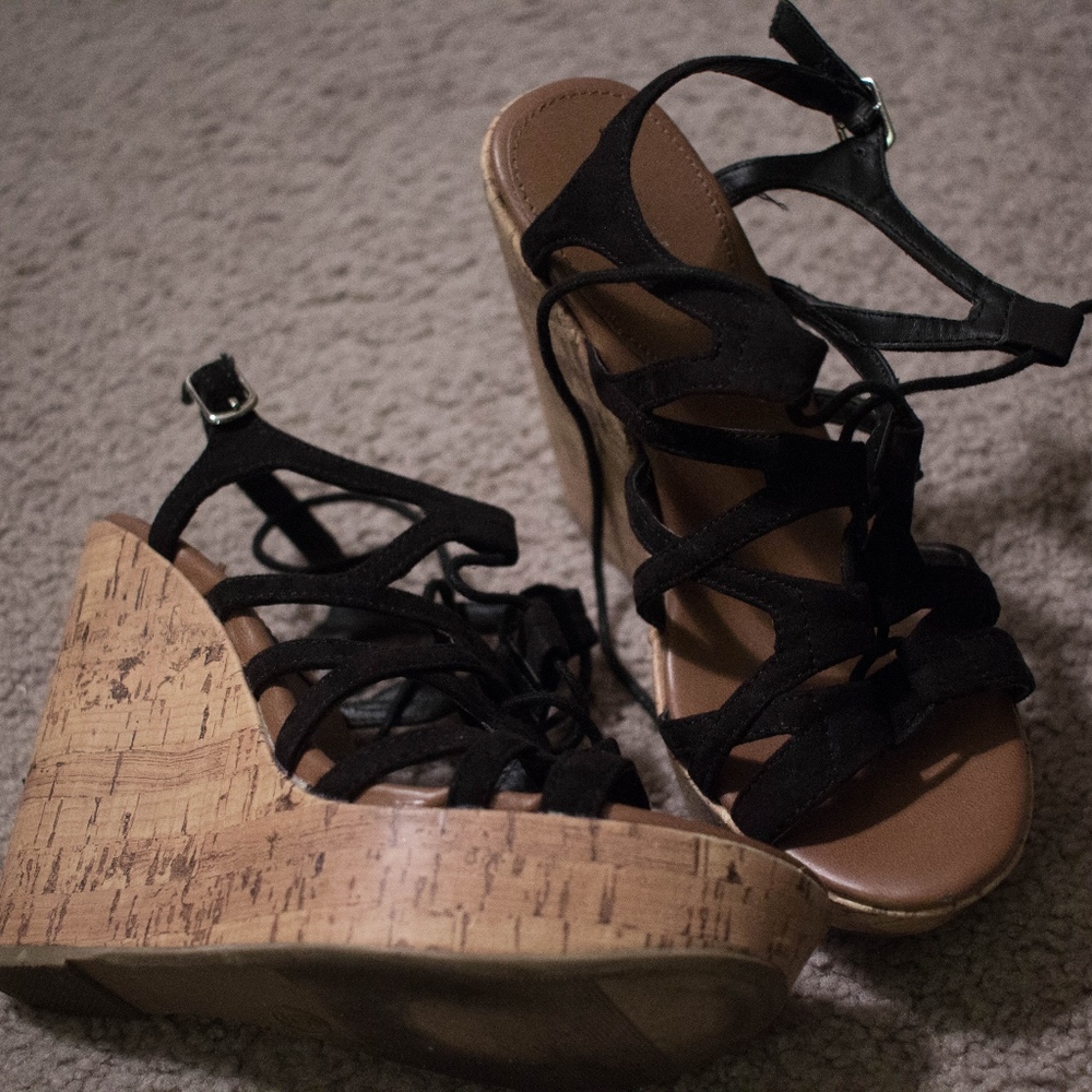 Mossimo Laced Wedges